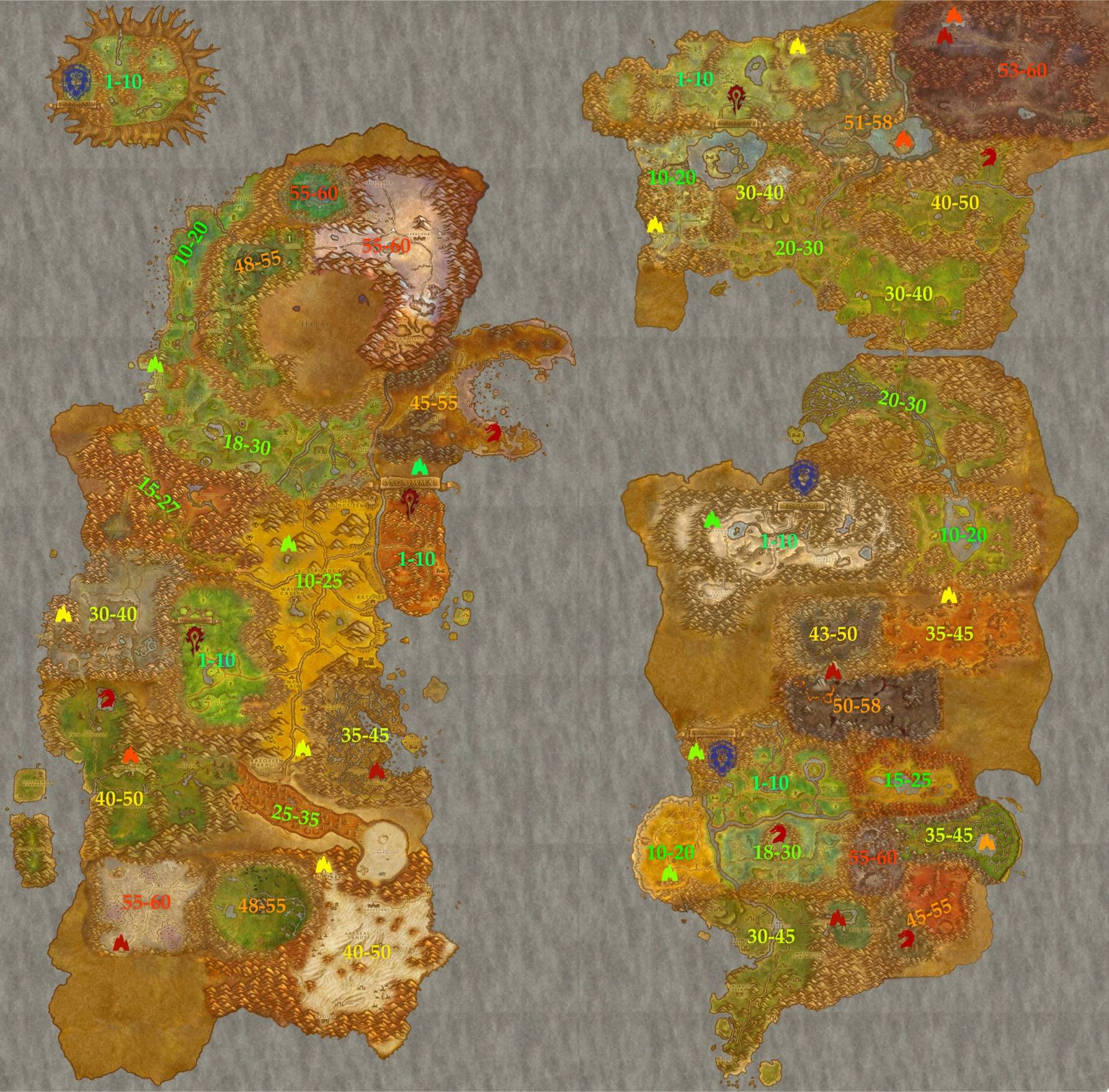 World of Warcraft map